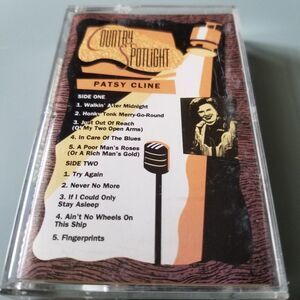 Country spotlight featuring Patsy Cline Cassette tape 1991